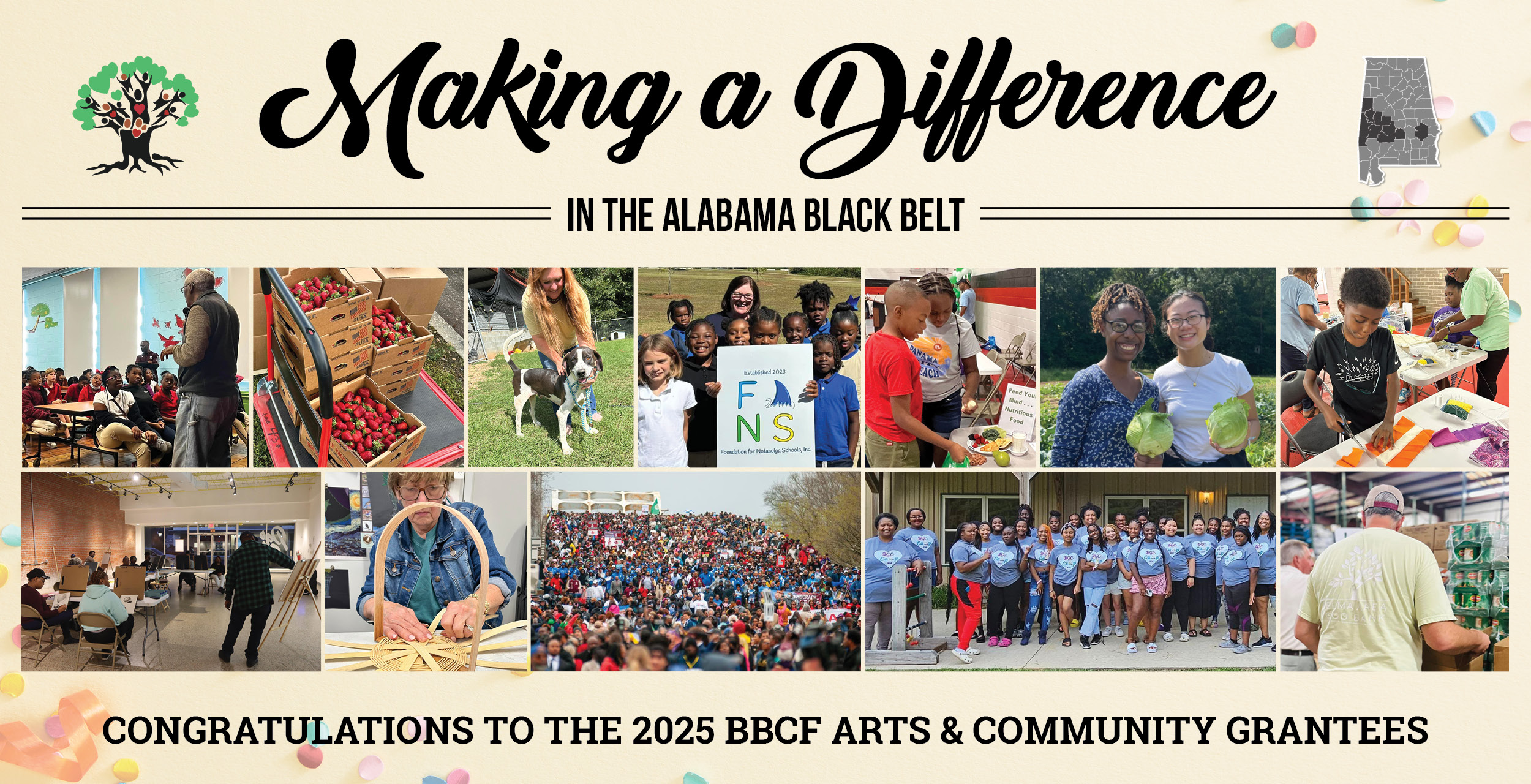 Making a Difference in the Alabama Black Belt - Congratulations to the 2025 BBCF Arts and Community Grantees